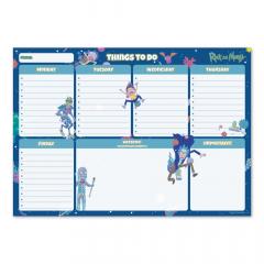 Planner - Rick & Morty Virus Attack A4, weekly planner